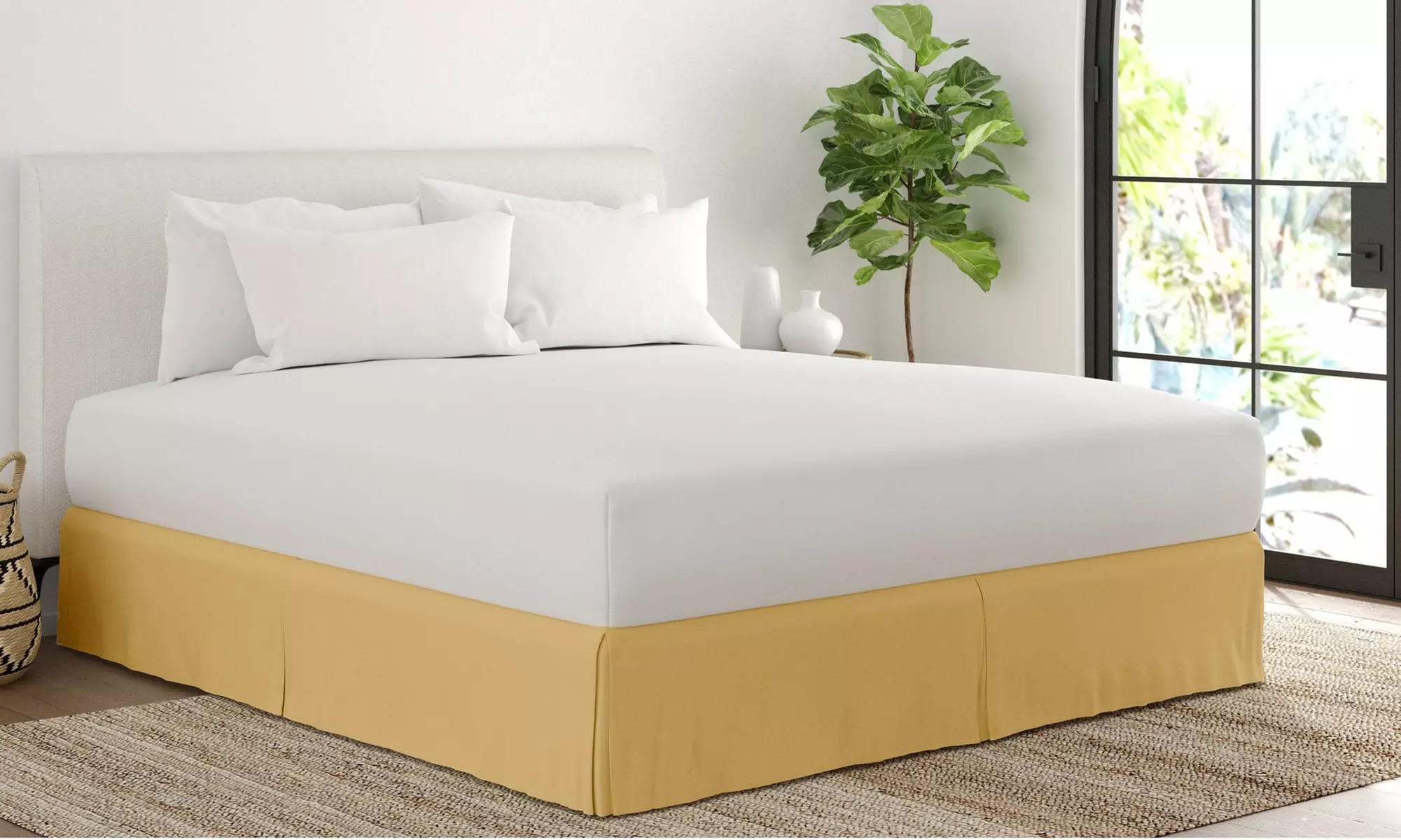 Merit Linens Premium Pleated Dust Ruffle Bed Skirt in 13 Colors