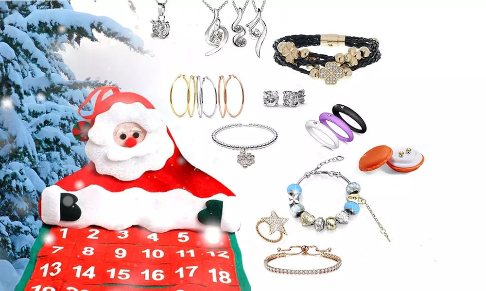 Calendario dell'avvento con 24 gioielli