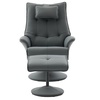 Image 9: Recliner Armchair with Footstool