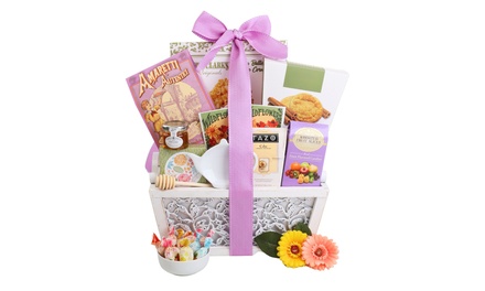 Mother's Day Sweet Moments Tea Basket - Alder Creek Gift Baskets