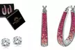 Inside Out Hoops With Free 2.00 CTTW Studs With Crystals From Swarovski  - Second Medium