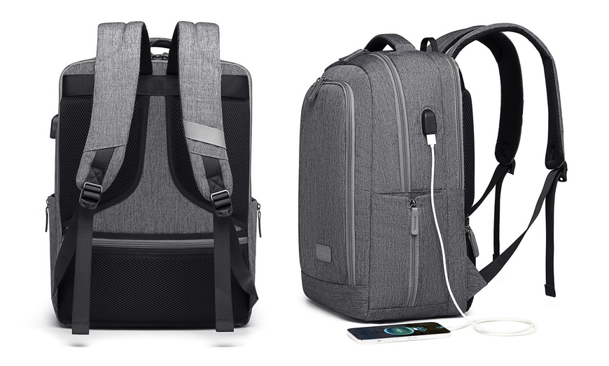 Image 4: Compacte backpack met usb-oplaadpunt