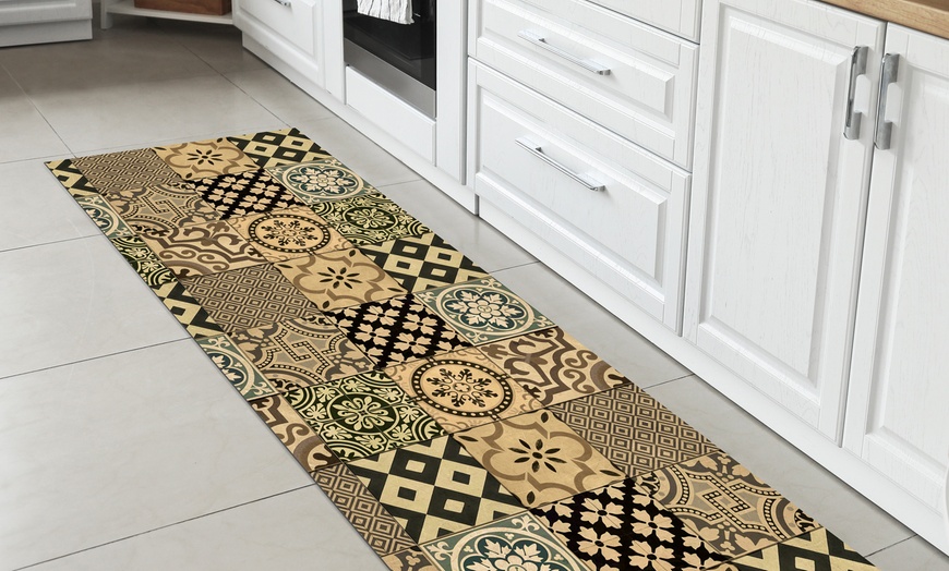 Image 27: Non-Slip Kitchen Runner Rug with Digital Print 