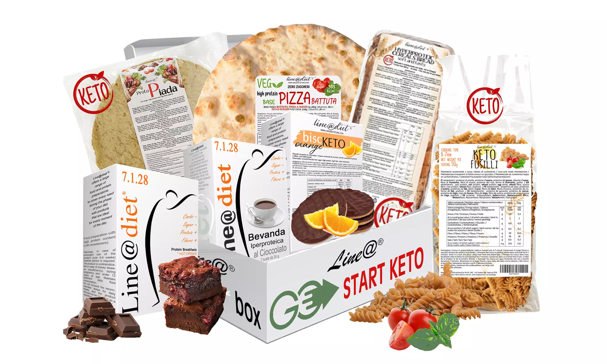 1 o 2 Box Start Keto Line@ con 38 spuntini