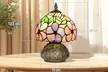 HOMCOM Tiffany-Style Stained Glass Table Lamps - Second Medium