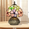 Image 7: HOMCOM Tiffany-Style Stained Glass Table Lamps