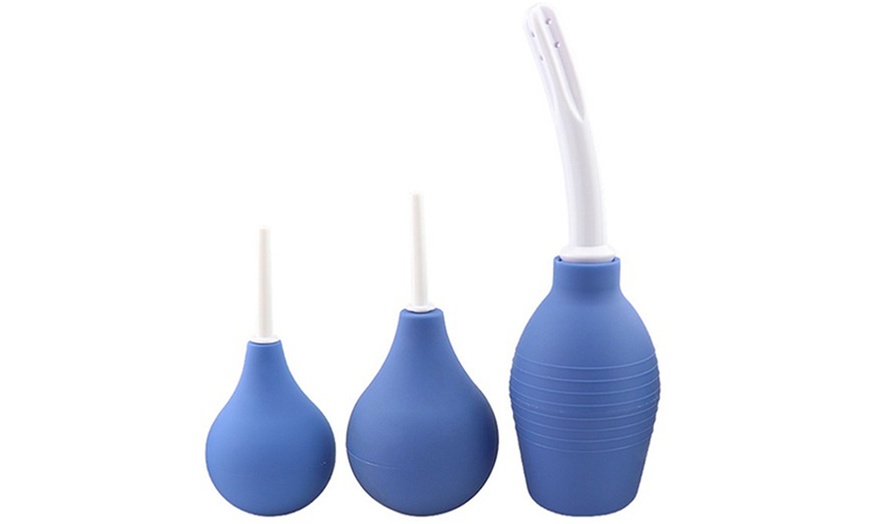 Image 9: Silicone Douche Anal Cleaner Kit