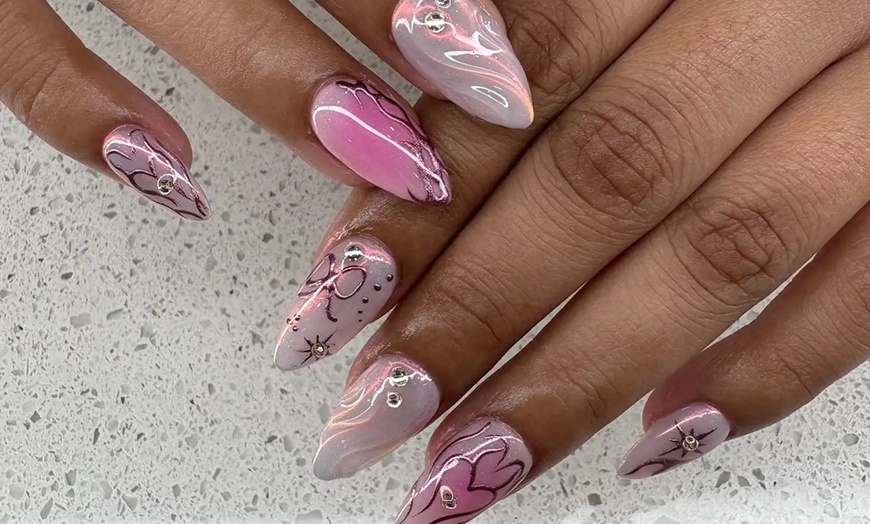 Image 4: One, Three, or Six Nail appointment with Designs for 120-minute