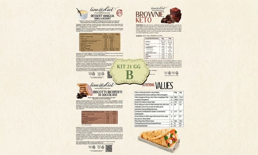 Image 4: Coffret "Keto Line" 21 jours avec guide nutritionnel Lineadiet