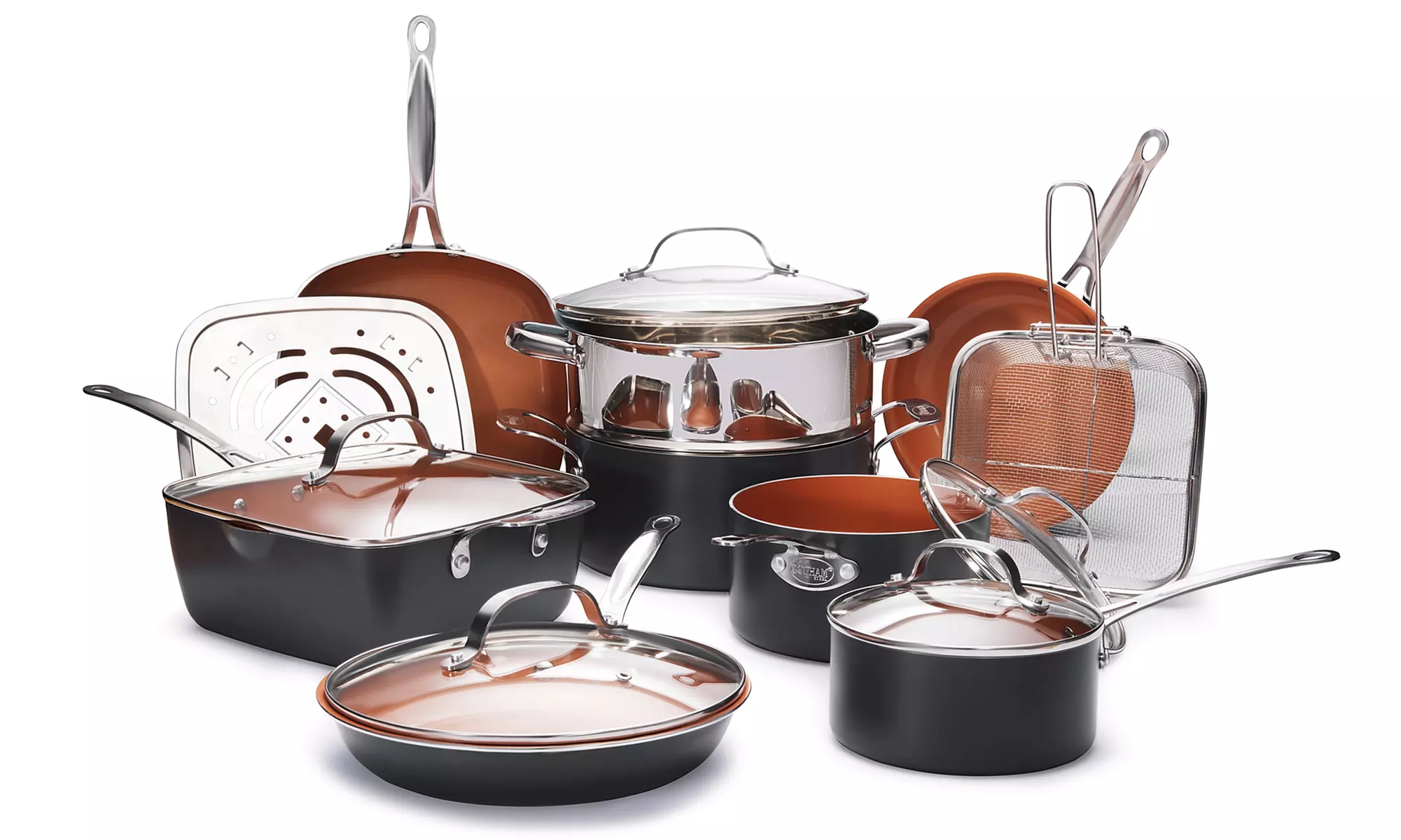 Gotham Steel All-In-One Copper Non-Stick Cookware Set (15-Piece) - Primary Image