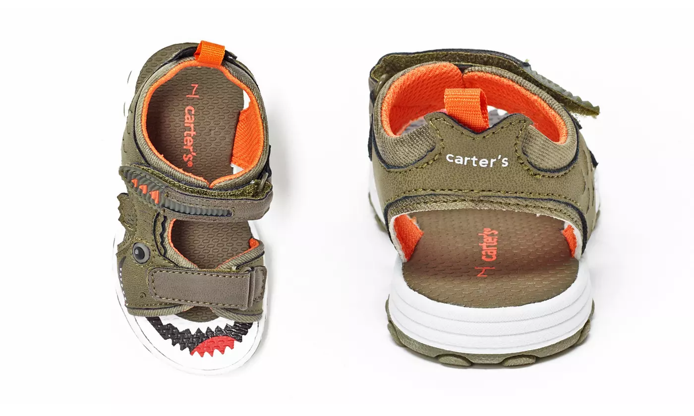 Carter's Boys' Alligator and Dinosaur Play Sandals - Second Medium
