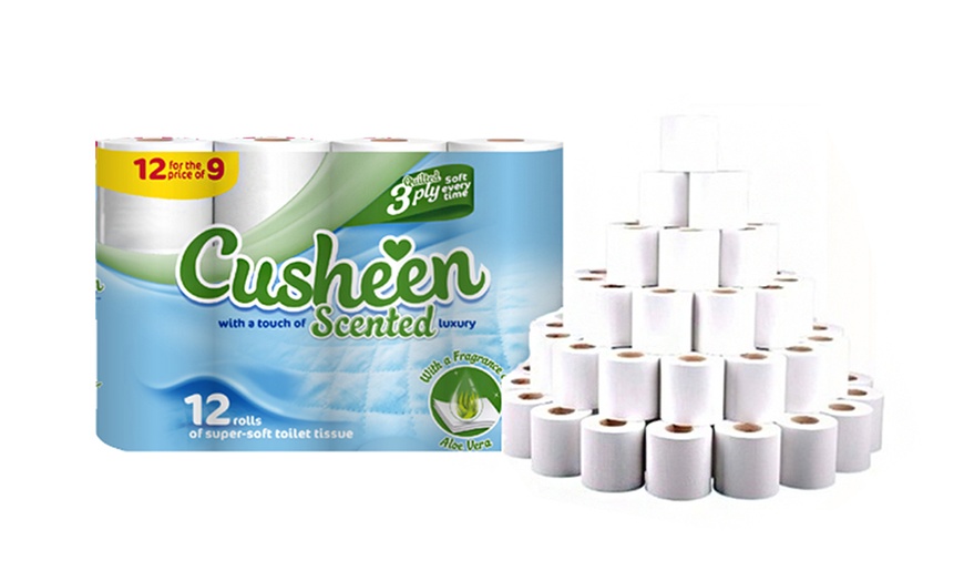 Image 5: Cusheen Quilted Toilet Rolls