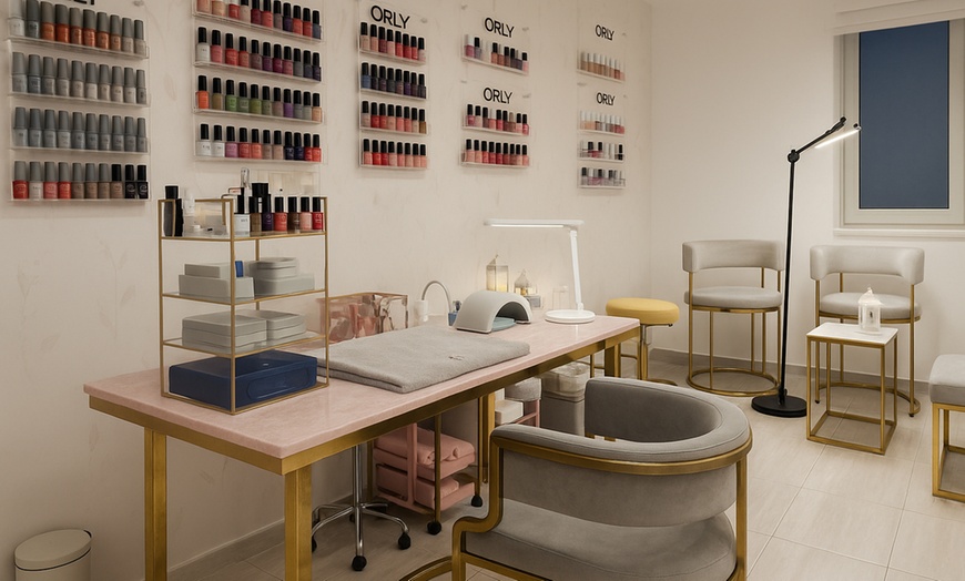 Image 7: Hard Gel or Acrylic Extensions with Gelish, Nail Art, Pedi or Blow-Dry