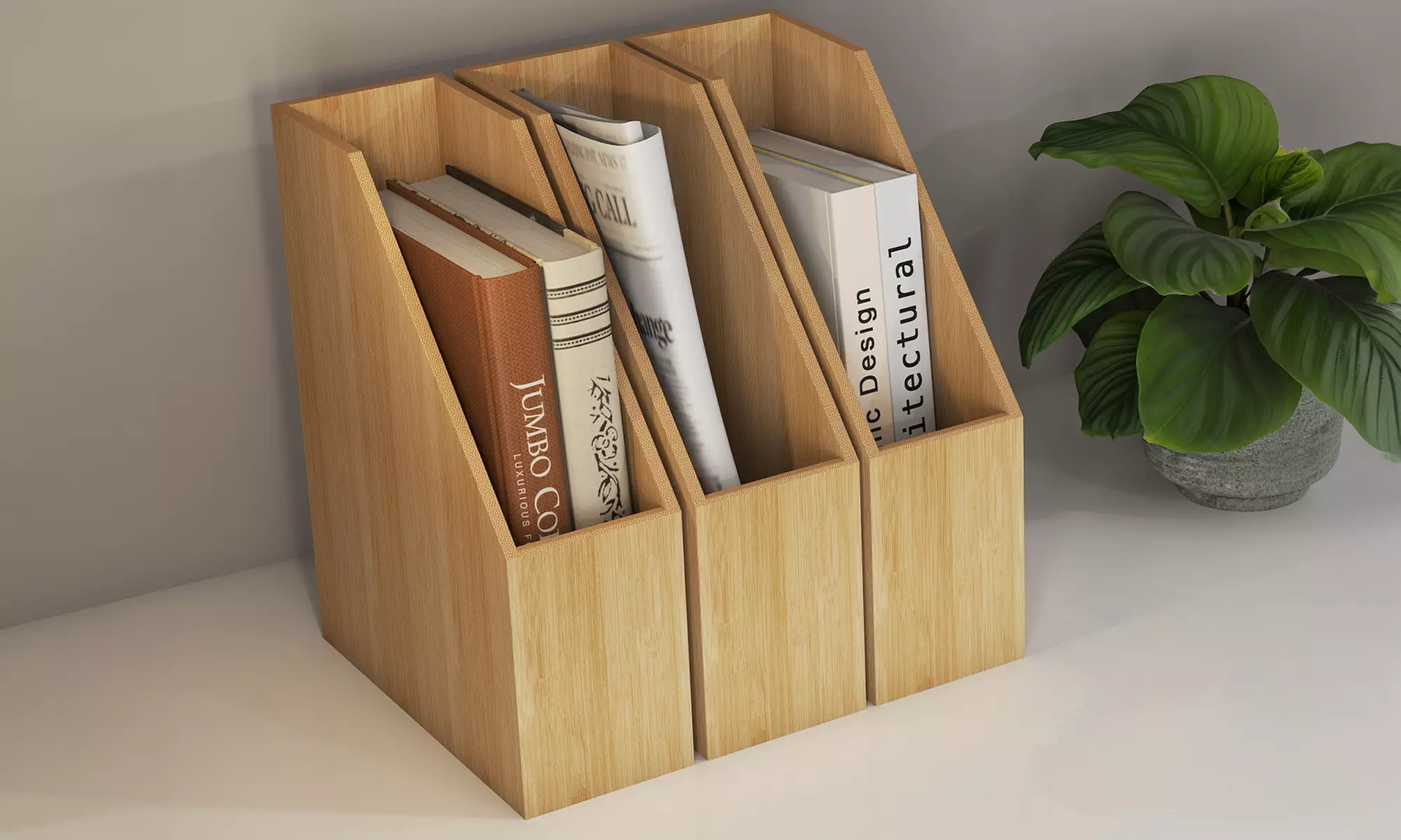 Bamboo Desk Organisers Collection