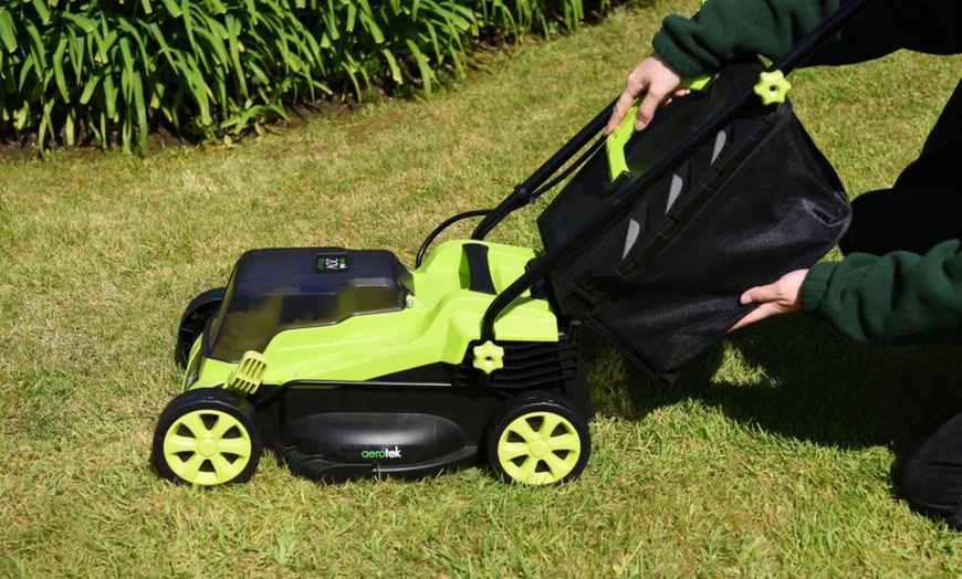 Image 4: AeroTek 20V Cordless Garden Lawn Mower