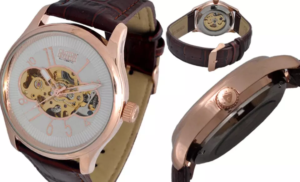 Croton Men's Skeleton Watches Groupon Goods