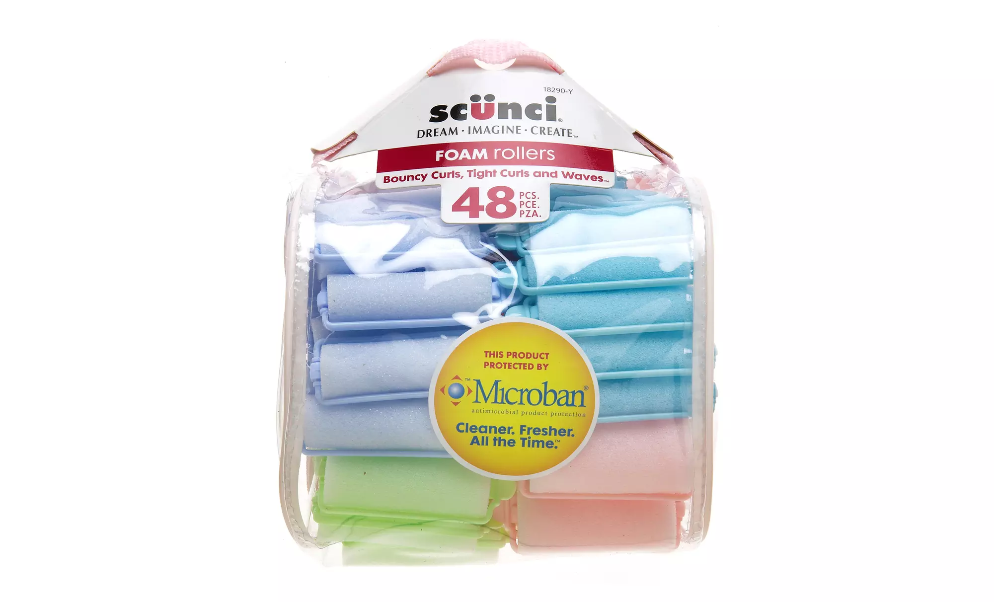48-Pack of scünci Foam Hair Rollers - Primary Image