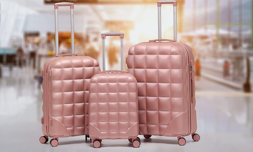 Image 2: Set of Three Hard Shell Suitcases