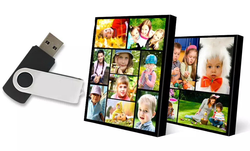 Canvas Collage Photo Prints with Free 8 GB USB Photo Drive  - Primary Image