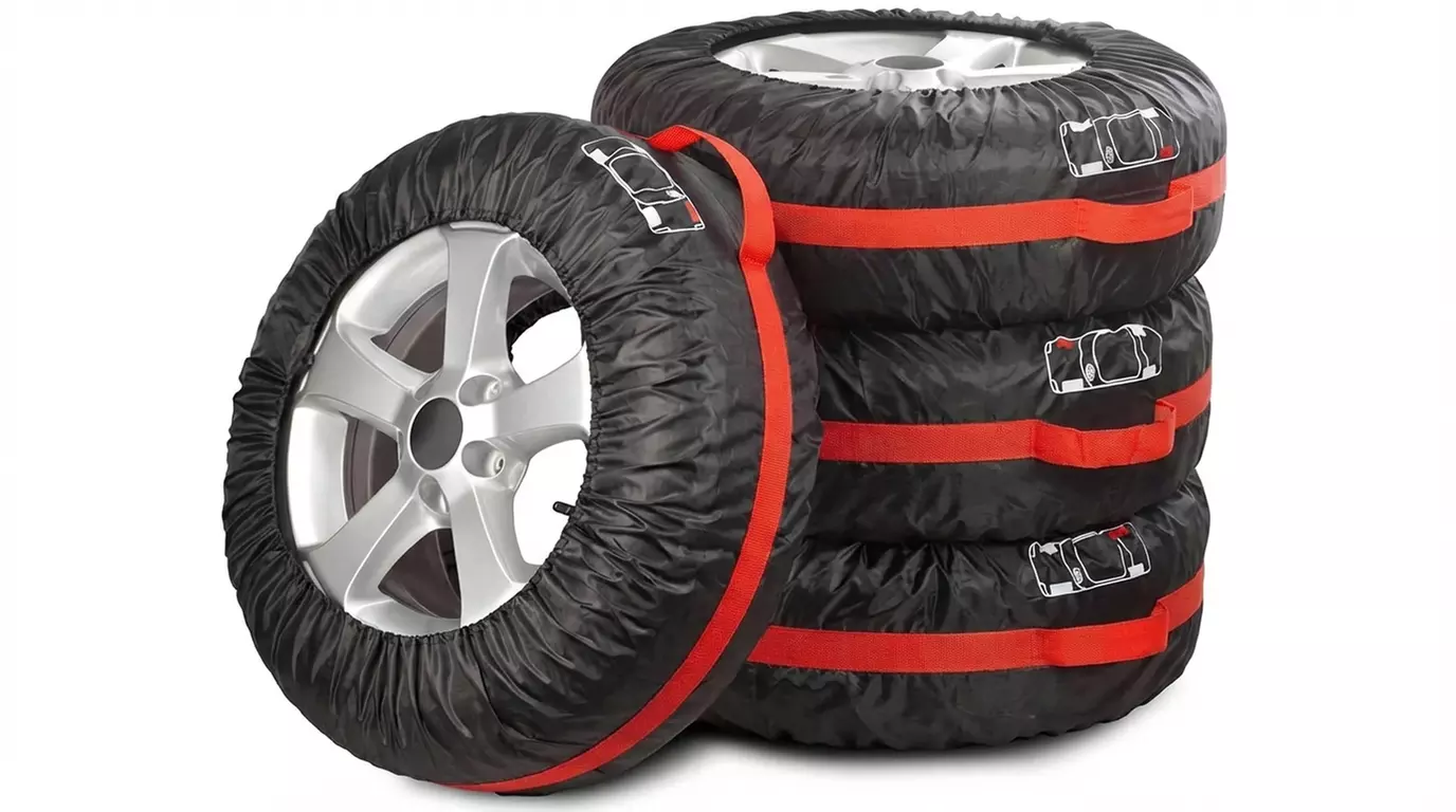 Kit 4 copriruote per automobili fino a 17 pollici tessuto oxford 210d - Primary Image