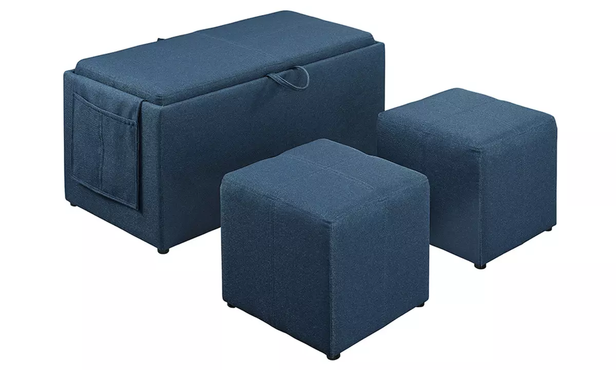 Letty Storage Ottoman Set (3-Piece) - Second Medium