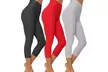 Women Slimming High Waist Ruched Workout Leggings Booty Yoga Pants Tights - Second Medium
