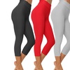 Image 3: Women Slimming High Waist Ruched Workout Leggings Booty Yoga Pants Tights