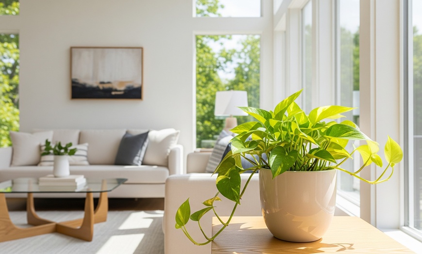 Image 1: Breathe Easier: Golden Pothos – Air-Purifying & Simple Care from House Plant Shop with Free Shipping Up to 15% Off