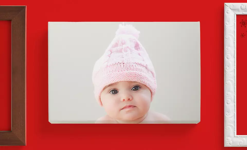 8"x12" or 16"x24" Personalized Canvas Print from Vistaprint from $22.49–$39.99 - Second Medium