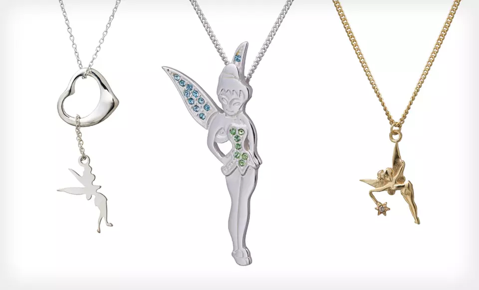 $17.99 for a Disney Cubic Zirconia Necklace ($49.99 List Price). Five Options Available. Free Shipping and Free Returns. - Primary Image