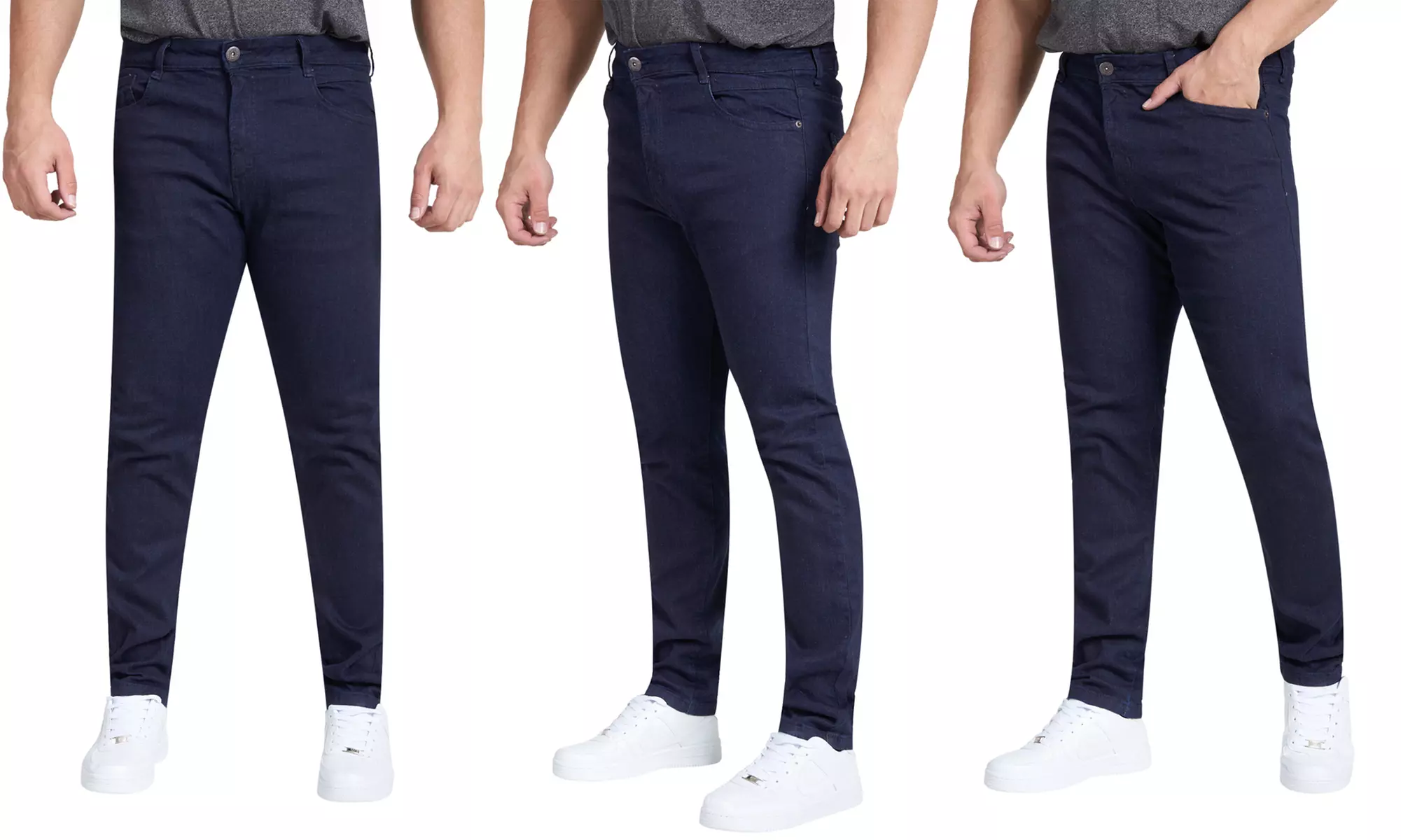 Women’s Skinny Fit Denim Jeans Mid-Rise Stretch Pencil Leg