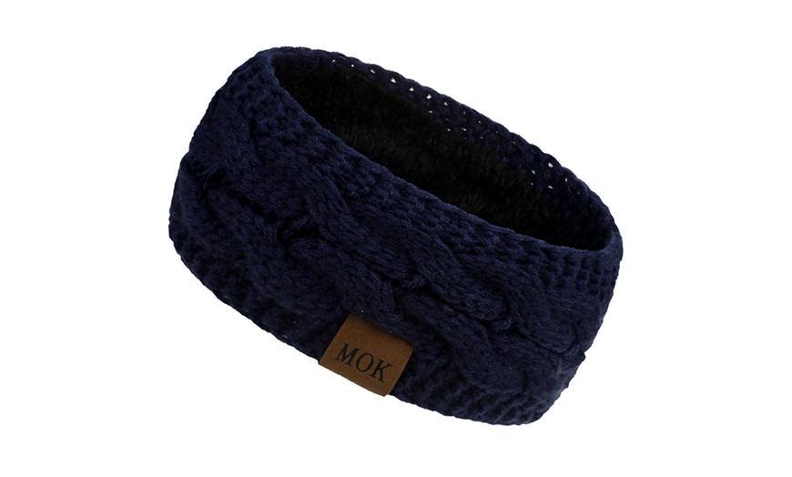 Image 7: Soft Fleece Lined Headband and Ear Warmer