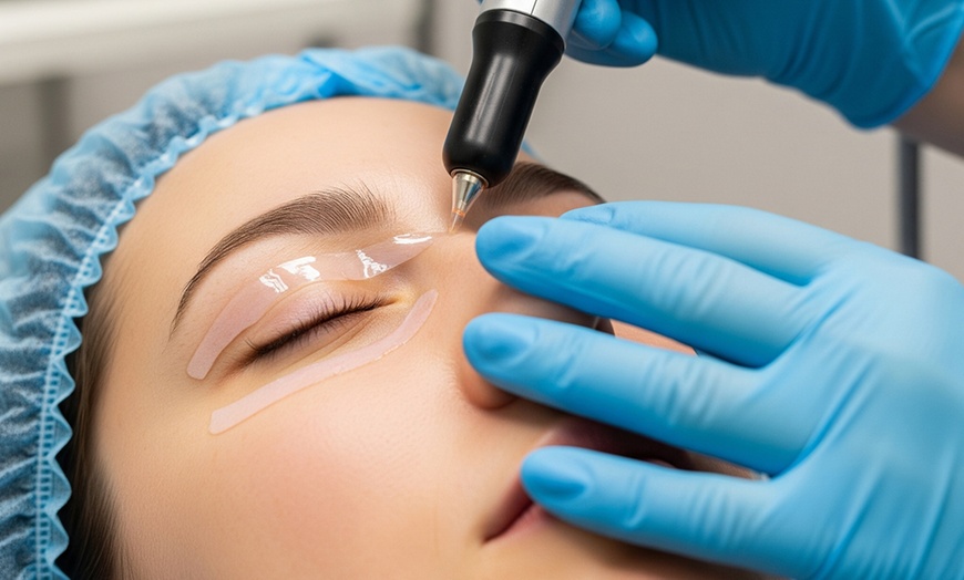 Image 2: Sesión de blefaroplastia en párpados, ojeras o ambos con jet plasma 
