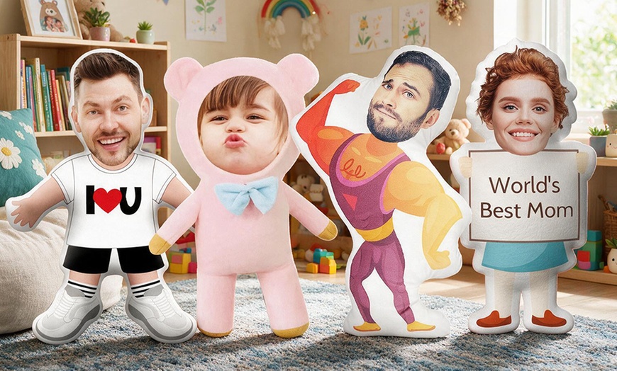 Image 9: Up to 75% Off Personalized Face Pillows from Justyling