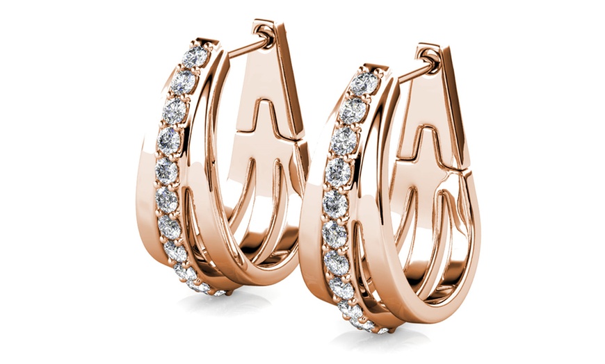 Image 4: Aurielle Hoop Earrings