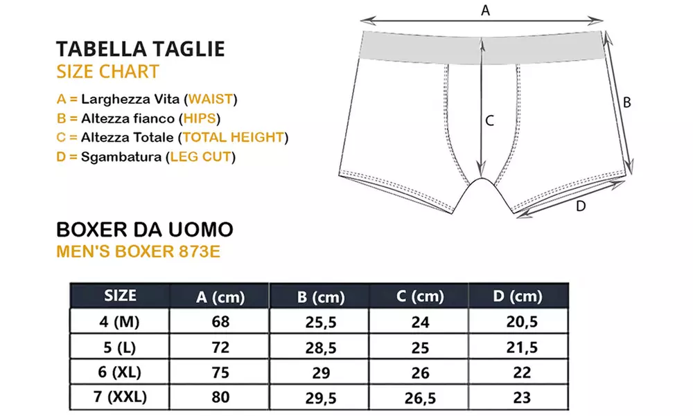 4 o 8 boxer uomo Navigare