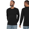 Image 7: Pack of Three Blu Apparel Long-Sleeved Crew Neck T-Shirts