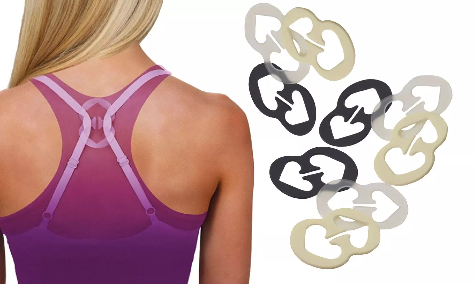 Women's Bra Strap Converter Clips (9-Pack) - Primary Image