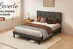 Levede Minimalist V-Style Upholstered Bed Frames Collections - Image 2