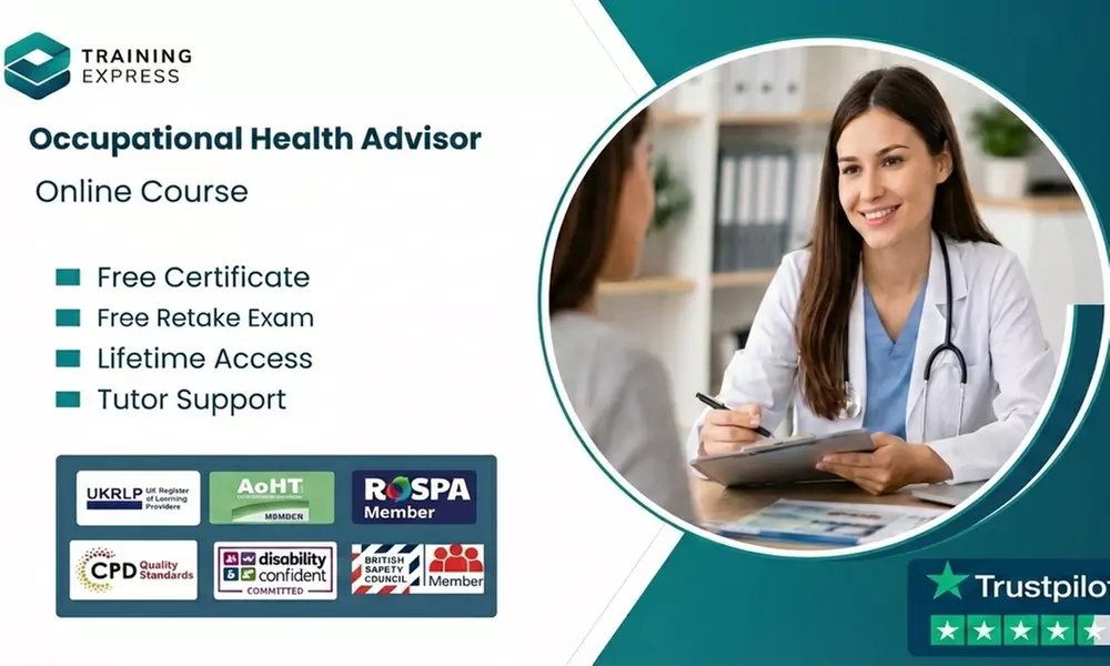 Save Up to 55% Off on Occupational Health Advisor or Lifetime Membership to 2500 Courses at Training Express - Primary Image