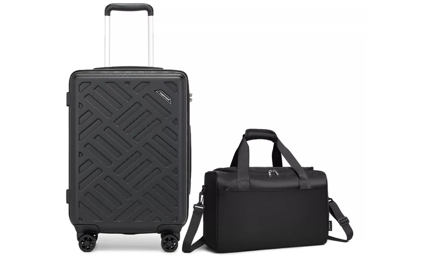 Image 2: KONO 20 Inch Cabin Suitcase and Holdall Bag