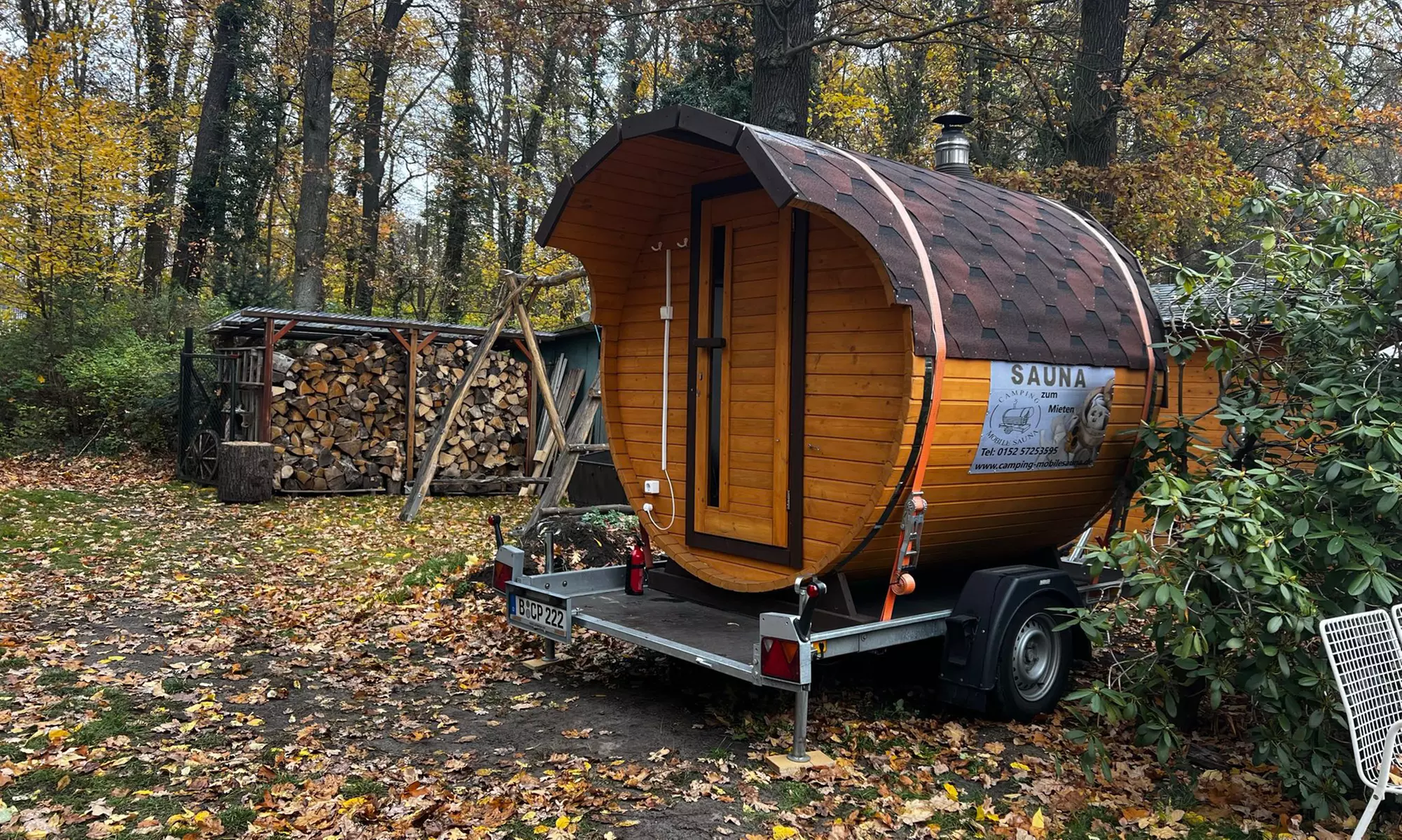 Mobile Sauna mieten für bis zu 6 Personen