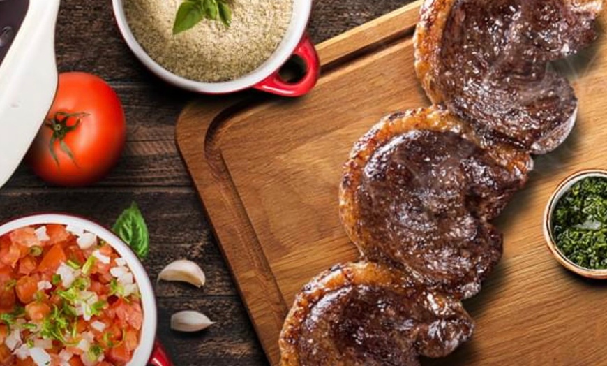 Image 1: Brazilian Rodízio Steaks & Salad Buffet with Free Drink and Dessert