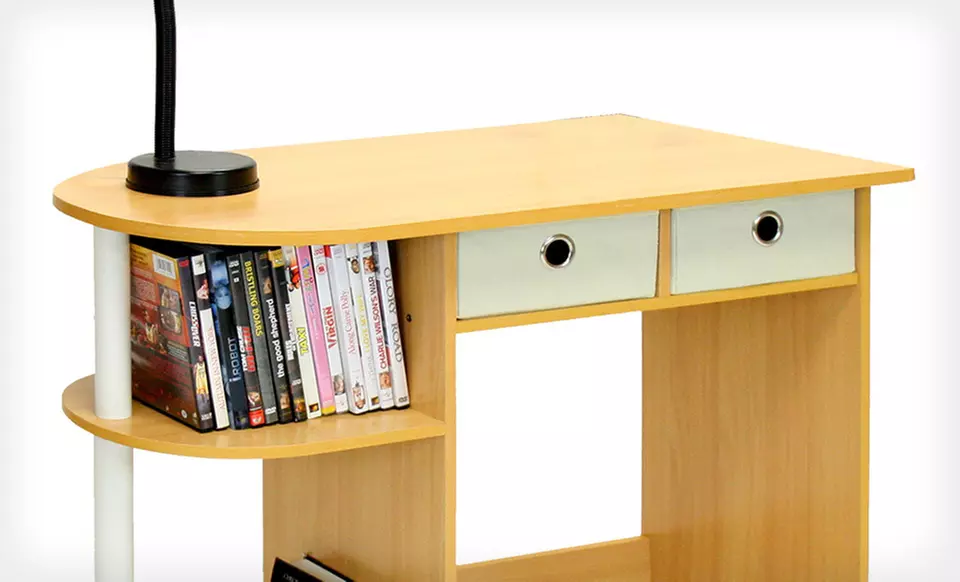 $45 for a Furinno Go Green Home Laptop and Computer Desk with Drawers ($88.99 List Price). Free Shipping and Returns. - Second Medium