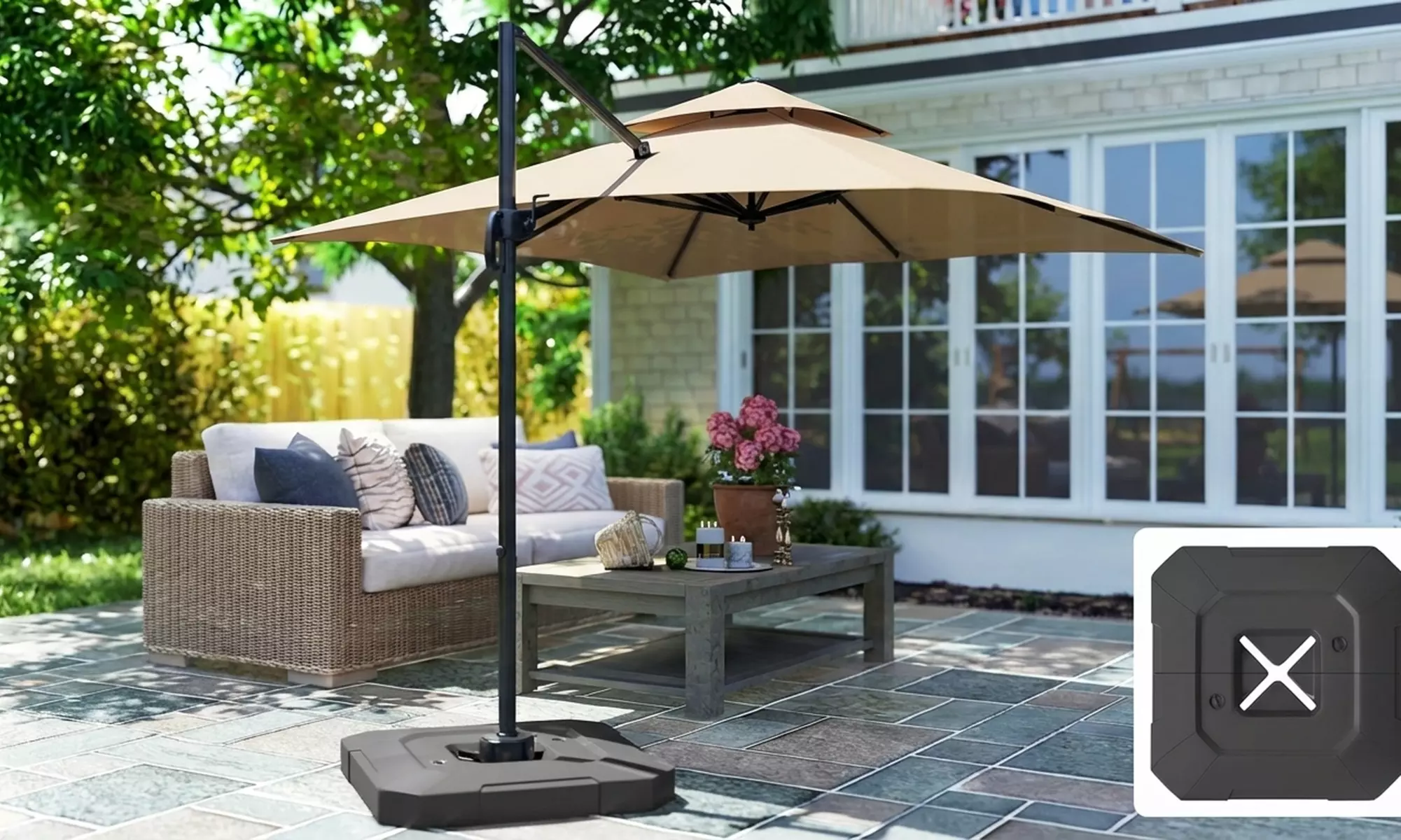 Outsunny Umbrella Weights for Cantilever Parasol