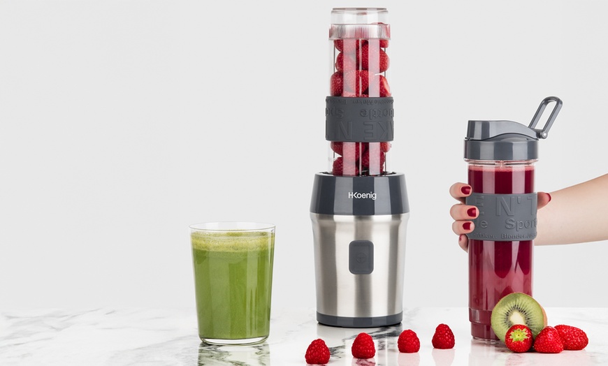 Image 1: Mini blender de 300 W et 4 lames en acier inoxydable