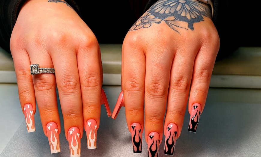 Image 2: Manicure & Pedicure Packages with Gelish & Hair Wash + Blow-Dry 
