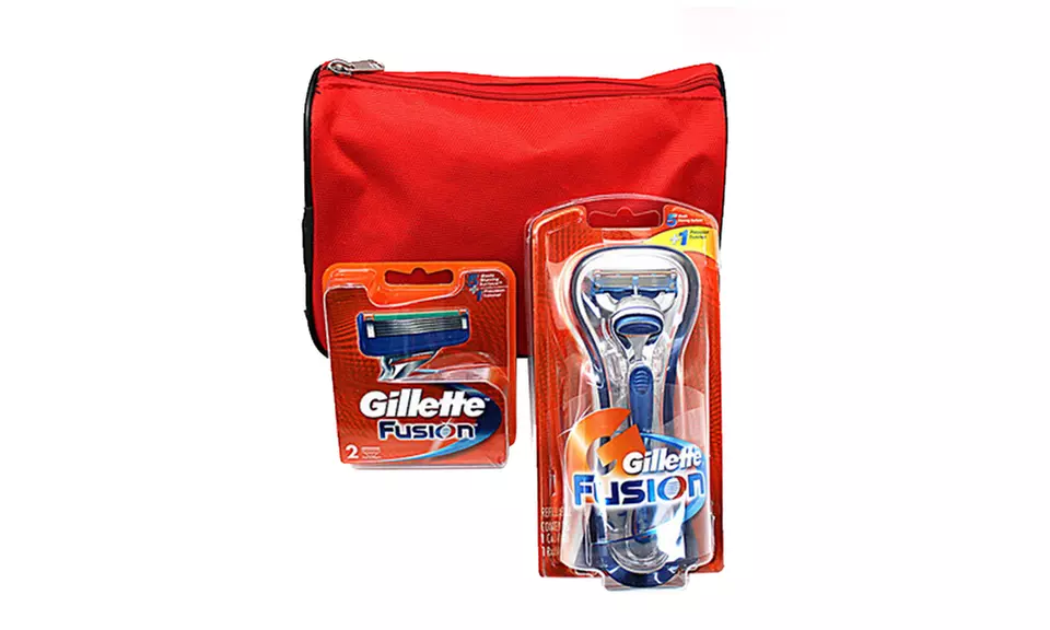 Gillette Fusion Men's Razor and Limited Edition Travel Kit - Primary Image