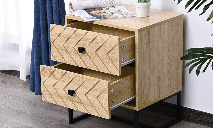 Image 3: Zig-Zag Drawer Cabinet