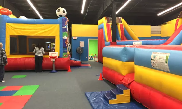 One Drop-In Play for One Child with A Small Take-Home Build A Buddy at Jump N Joy - Primary Image